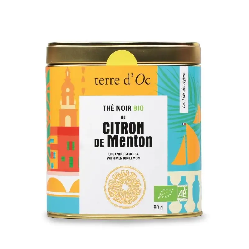 Thé Noir Citron Bio de Menton, Terre d'Oc
