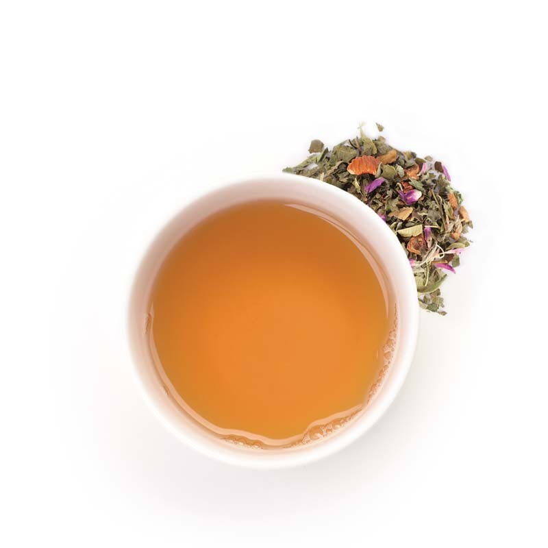 Organic fruity herbal tea...