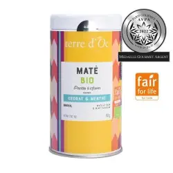 Organic mate citron & mint flavoured<span> Herbal infusion plant</span>