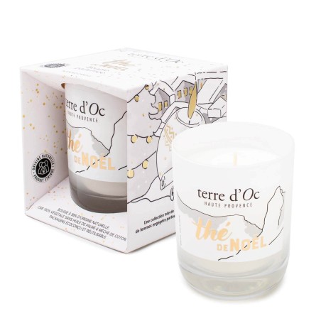 Bougie parfumée 180 g<span>senteur "thé de Noël"</span>