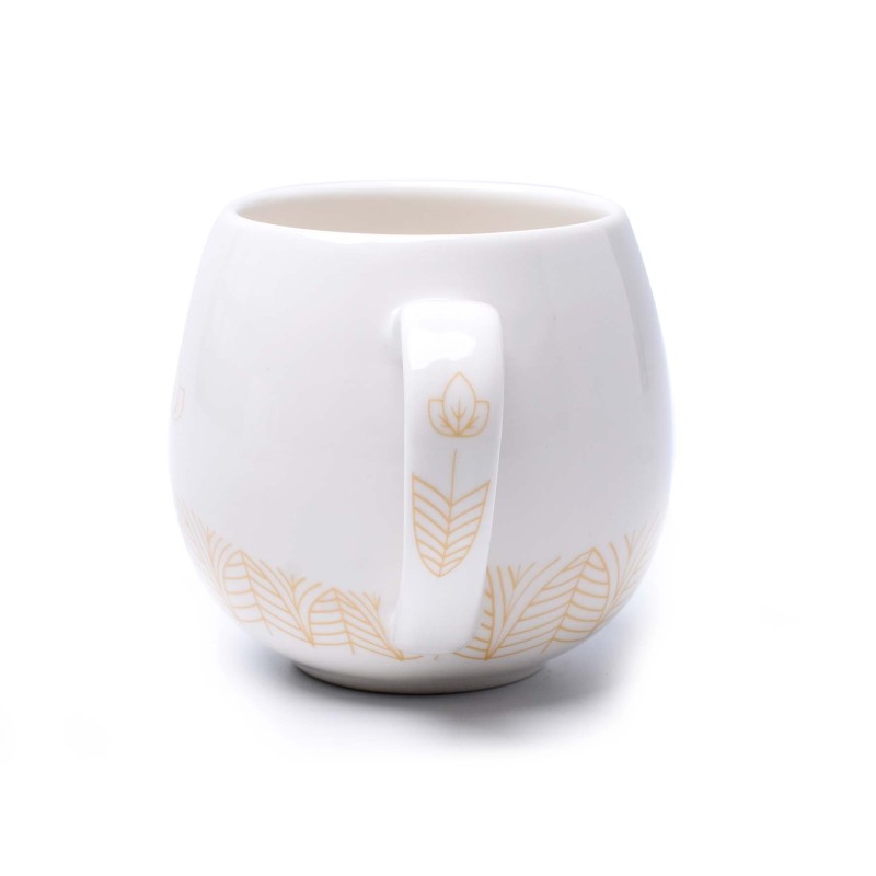 Mug en porcelaine blanche