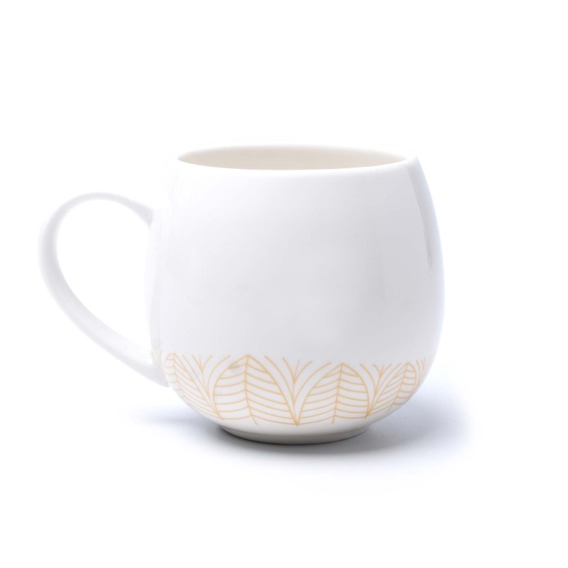 Mug en porcelaine blanche