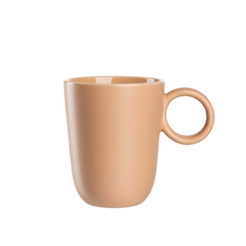 Leonardo apricot ceramic mug