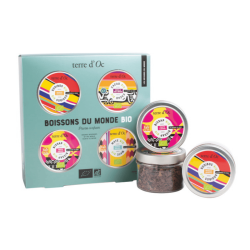 Coffret découverte<span>4 boissons du monde bio</span>